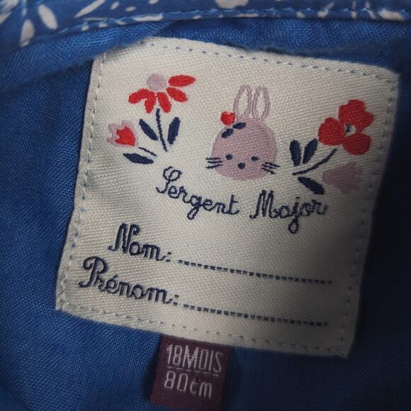 Sergent Major Girls Sz 18m Blue Floral Jumpsuit Romper Boutique Dainty - Picture 5 of 6